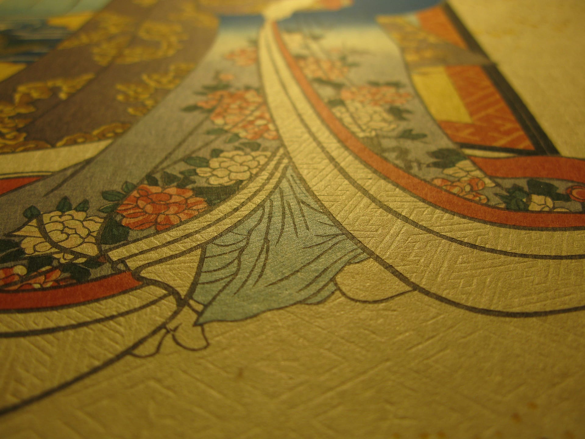Kunisada / Toyokuni III - woodblock print - Lasting impressions of a late Genji collection - Chapter 46 - detail 3