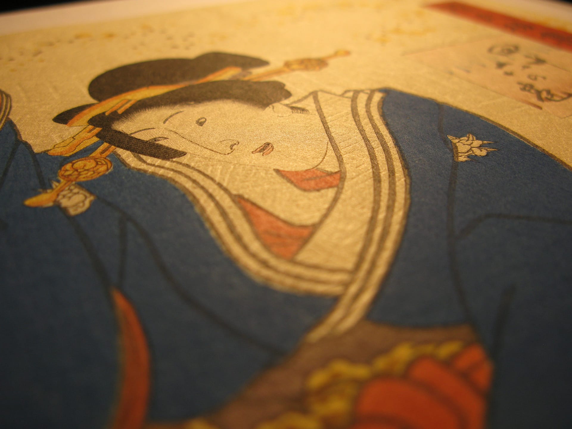 Kunisada / Toyokuni III - woodblock print - Lasting impressions of a late Genji collection - Chapter 46 - detail 4