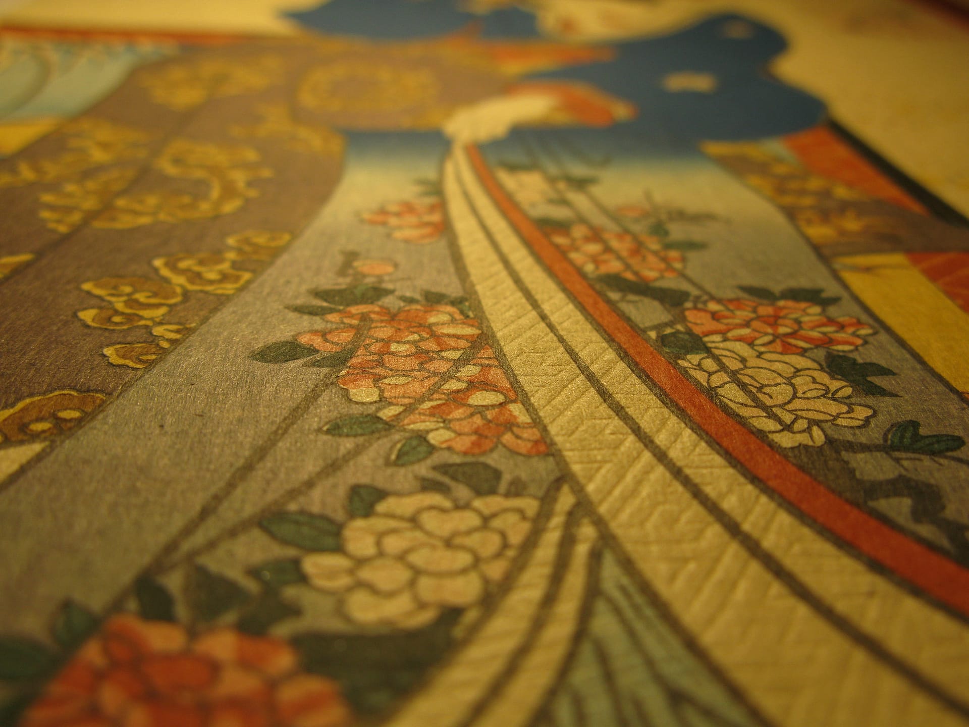Kunisada / Toyokuni III - woodblock print - Lasting impressions of a late Genji collection - Chapter 46 - detail 6