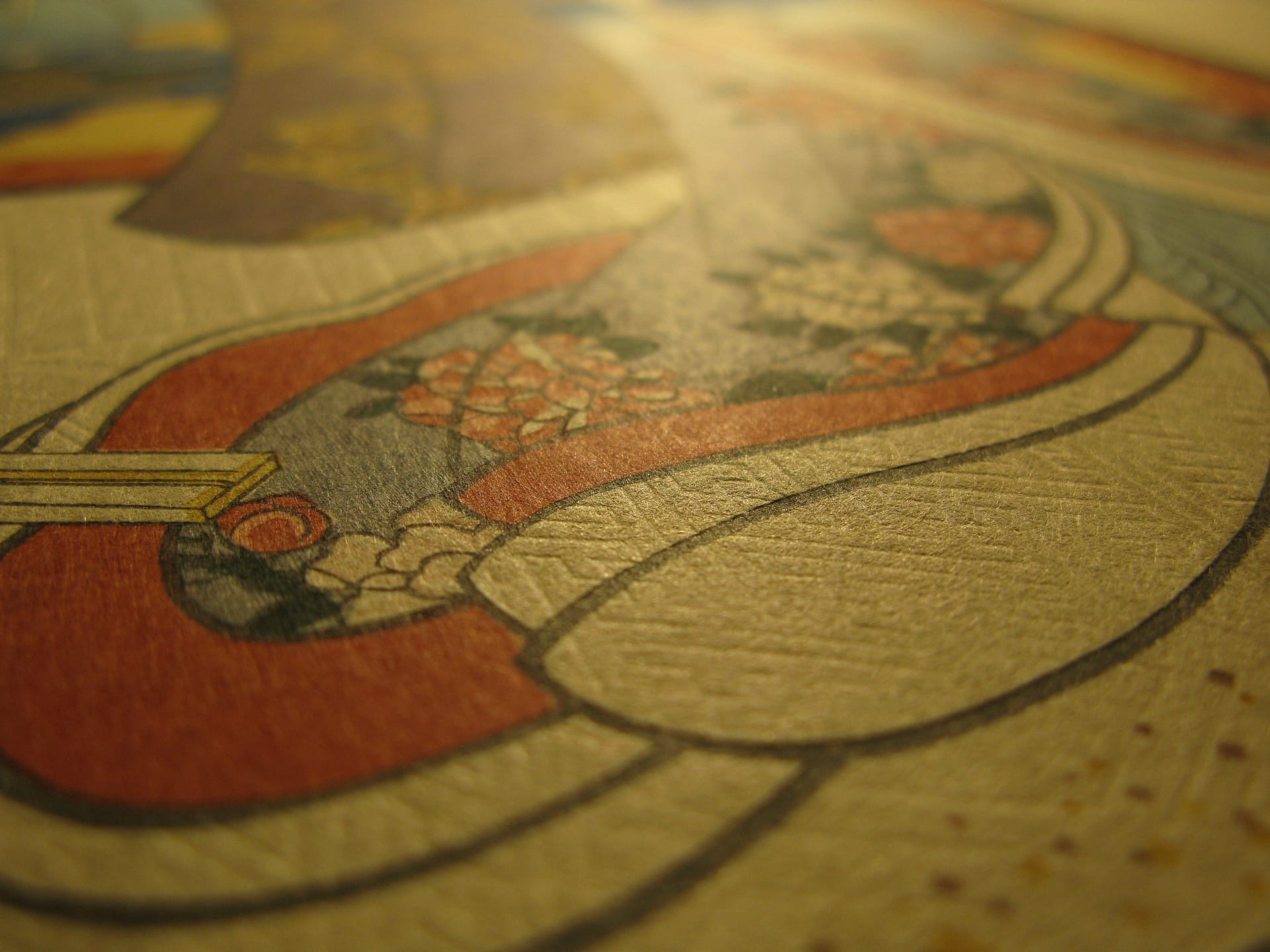 Kunisada / Toyokuni III - woodblock print - Lasting impressions of a late Genji collection - Chapter 46 - detail 7