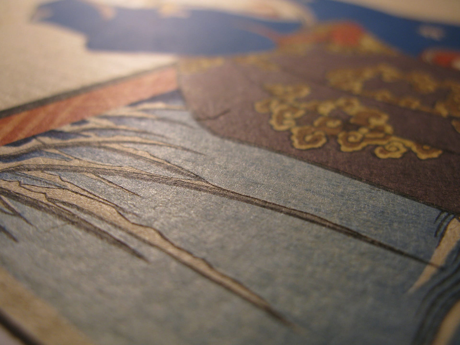 Kunisada / Toyokuni III - woodblock print - Lasting impressions of a late Genji collection - Chapter 46 - detail 8