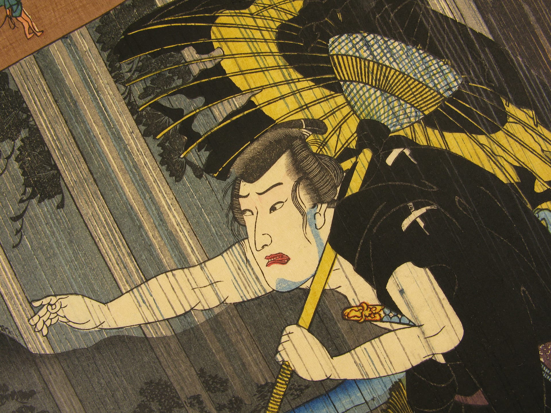 Kuniyoshi - Kisokaido rokujuku tsugi - oi- detail 3