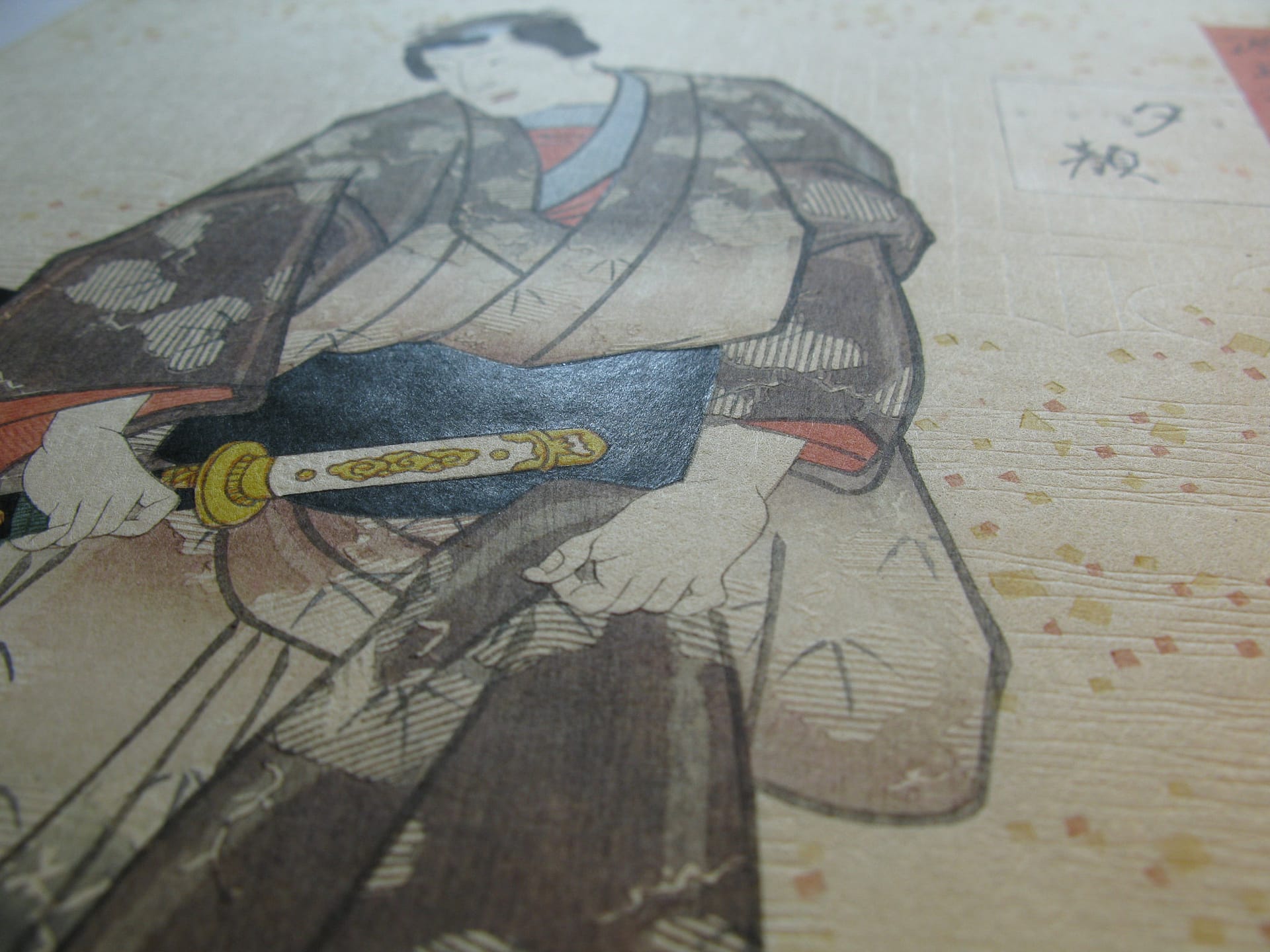 Kunisada / Toyokuni III - woodblock print - Lasting impressions of a late Genji collection - Chapter 5 - detail 5