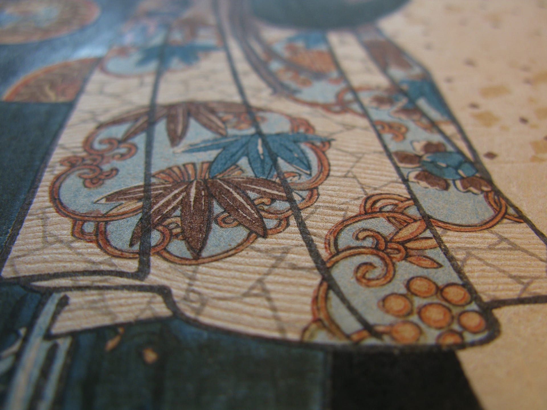 Kunisada / Toyokuni III - woodblock print - Lasting impressions of a late Genji collection - Chapter 7 - detail 3