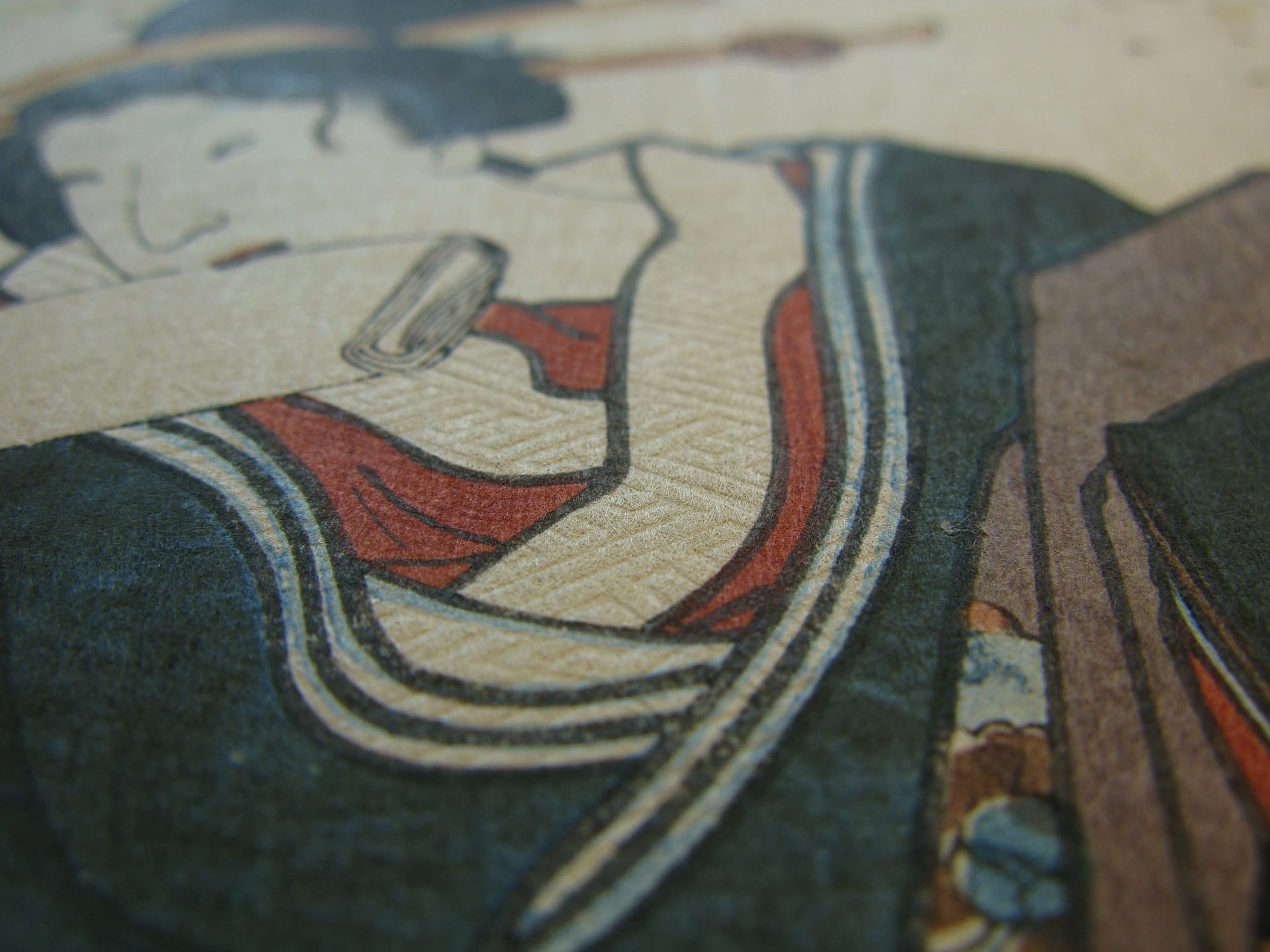 Kunisada / Toyokuni III - woodblock print - Lasting impressions of a late Genji collection - Chapter 7 - detail 5
