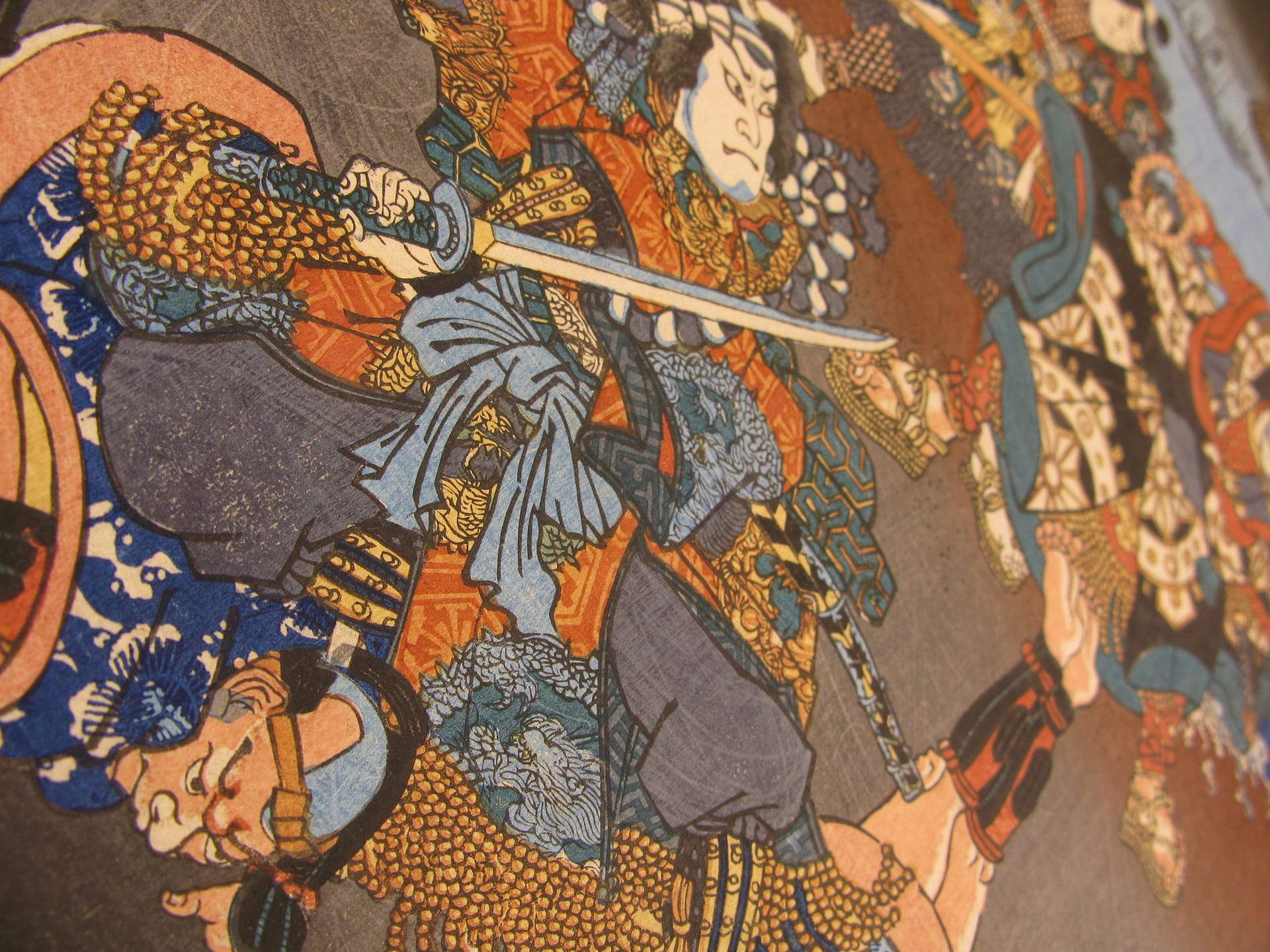 Kunisada II - woodblock print - Senbon Zakura - detail 02