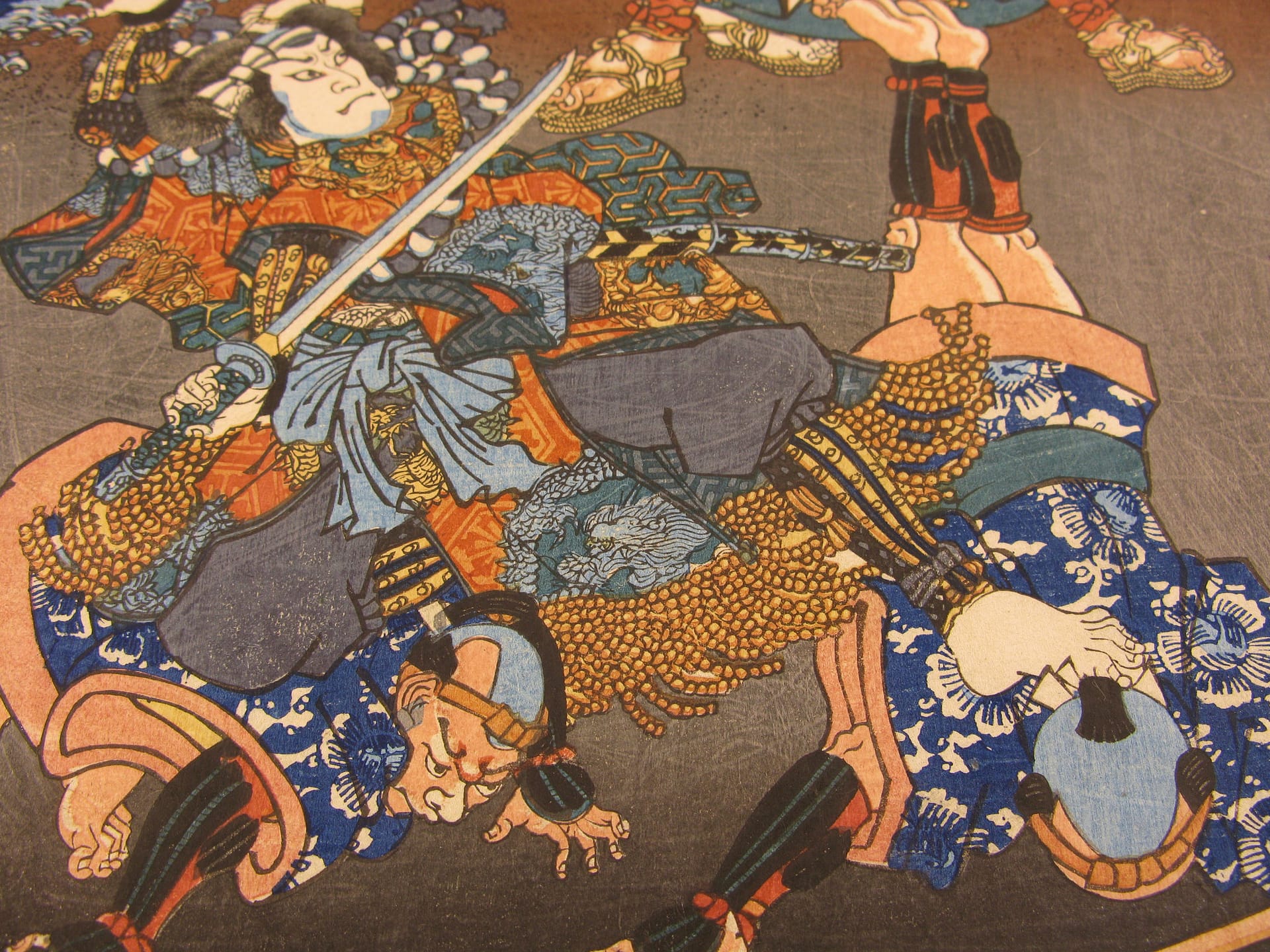 Kunisada II - woodblock print - Senbon Zakura - detail 03