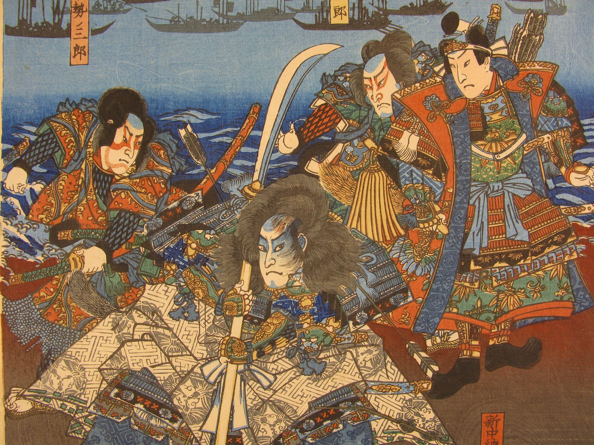 Kunisada II - woodblock print - Senbon Zakura - detail 03