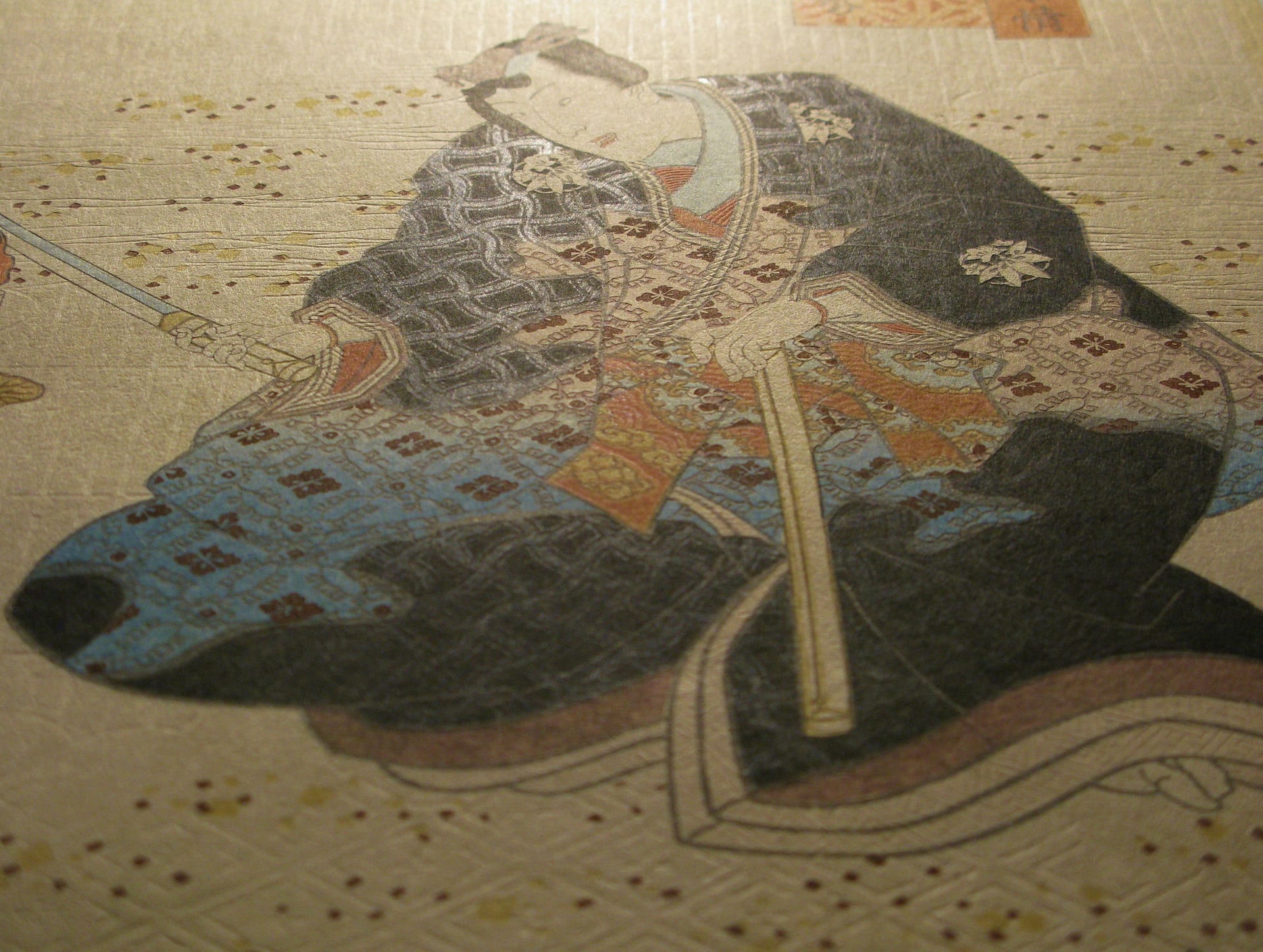 Kunisada / Toyokuni III - woodblock print - Lasting impressions of a late Genji collection - Chapter 30 - detail 2