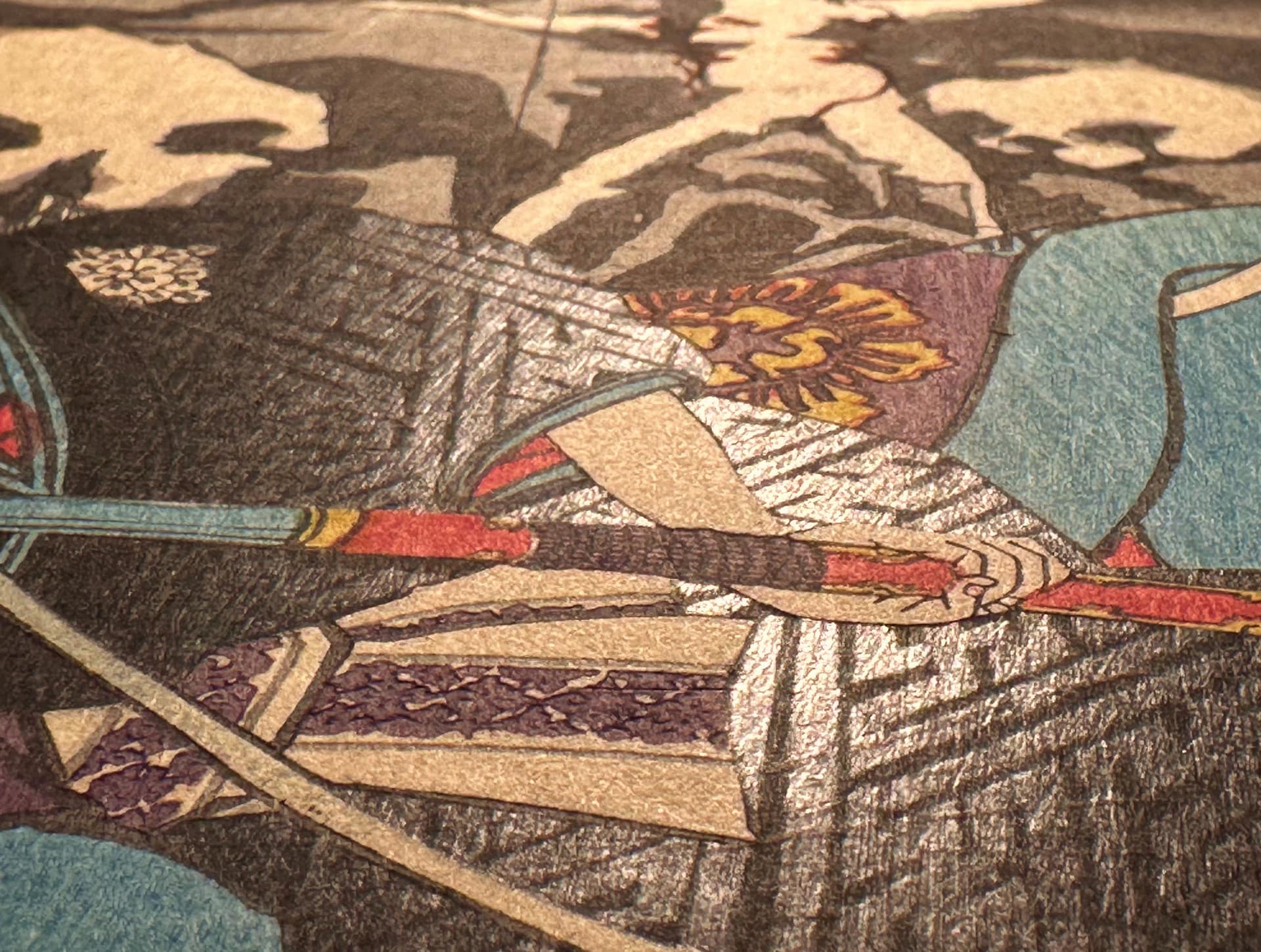 Kuniyoshi - Kisokaido rokujuku tsugi - hosokute - detail 8